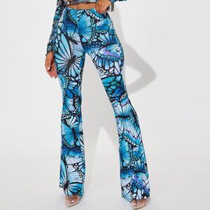 Hippie 70's costume NWT xs Flare bottom butterfly pants.